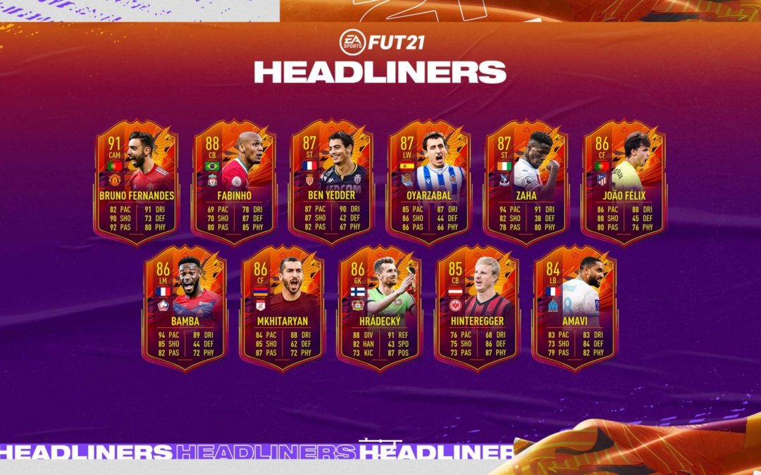 FIFA 21. Primer equipo de los Headliners