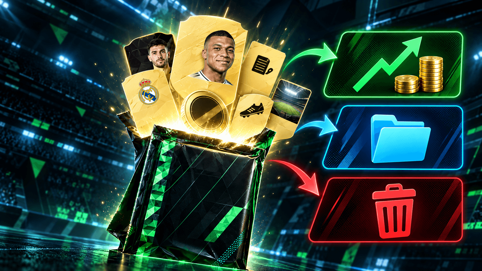 qué hacer con los primeros sobres de FC 27 Ultimate Team, primeros sobres FC 27, vender guardar o descartar FC 27, gestión de sobres FC 27 Ultimate Team, qué vender al empezar FC 27, FC 27 starter packs guide, what to sell in FC 27 Ultimate Team, FC 27 pack management, FC 27 trading tips, first packs EA SPORTS FC 27