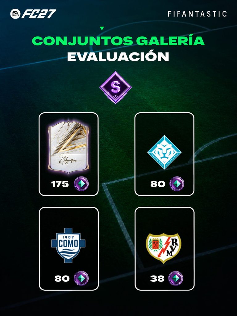 conjuntos evaluación S Galería FC 27, conjuntos Galería Ultimate Team, mejores conjuntos Galería FC 27, fichas Galería FC 27, cómo conseguir fichas en la Galería FC 27, Galería FUT evaluación S, equipos evaluación S FC 27, Holográficos Galería FC 27, clubes Galería Ultimate Team, FC 27 Gallery S rating sets, FC 27 Ultimate Team Gallery sets, best Gallery sets FC 27, Gallery Tokens FC 27, FC 27 Gallery S rank, FUT Gallery sets FC 27, how to get Gallery Tokens FC 27
